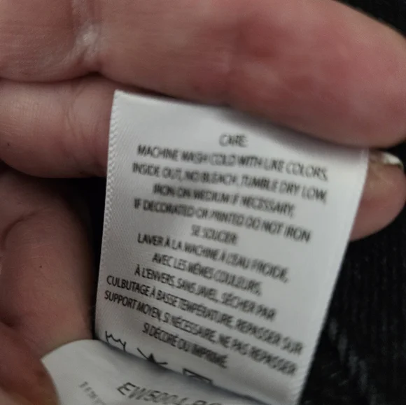 NWT Edwin By Anthropologie Alexa Irony Black Trucker Denim Jacket Sz L - Picture 6 of 7